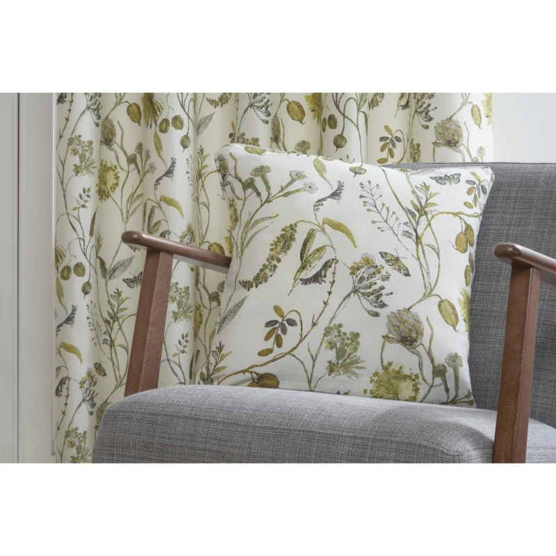 Image of Sundour Grove Floral Cushion - Green Green Cover only