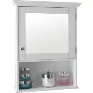 Image of Colonial Mirrored Cabinet White - GFW