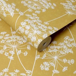 Image of Graham & Brown Superfresco Easy Aura Ochre Wallpaper