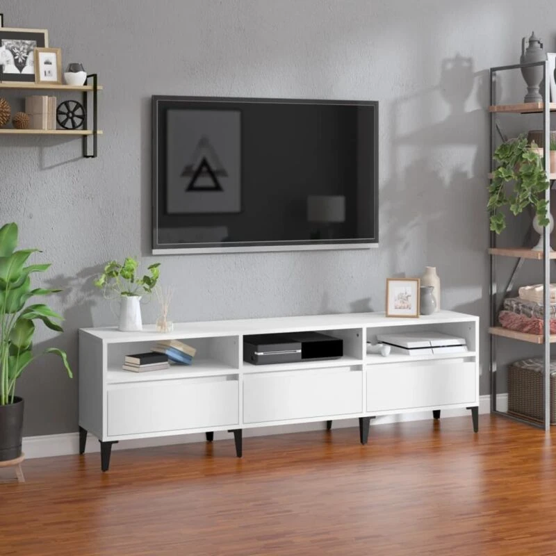 Image of VIDAXL TV Cabinet White 150x30x44.5cm Engineered Wood Vidaxl 8720845878238