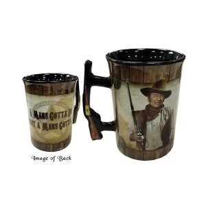 image of A Mans Gotta Do John Wayne Mug