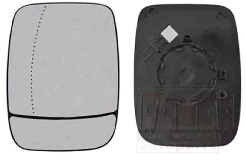 Image of VAN WEZEL 3891831 Wing Mirror Glass * HAGUS * Left, Upper section Mirror Glass,outside mirror (1914)