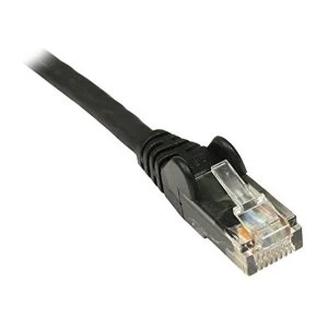 image of 0.5mtr Scan Black Cat 5e Snagless Moulded Patch Lead