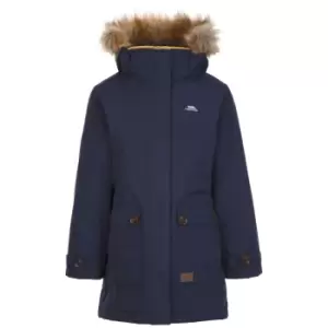 Image of Trespass Girls Rhoda Waterproof Jacket (3-4 Years) (Navy)