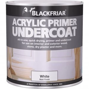 Blackfriar Quick Drying Acrylic Primer Undercoat White 1l