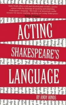 Image of Acting Shakespeares Language by Andy Hinds Paperback