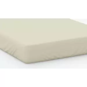 Image of 100% Cotton 200 Thread Count Fitted Sheet Deep 15" King Lemon