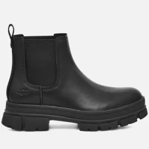 Image of UGG Womens Ashton Waterproof Leather Chelsea Boots - Black - UK 3