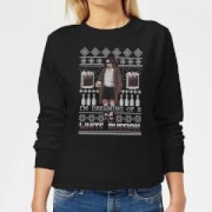 Image of The Big Lebowski I'm Dreaming Of A White Russian Womens Sweatshirt - Black - 5XL