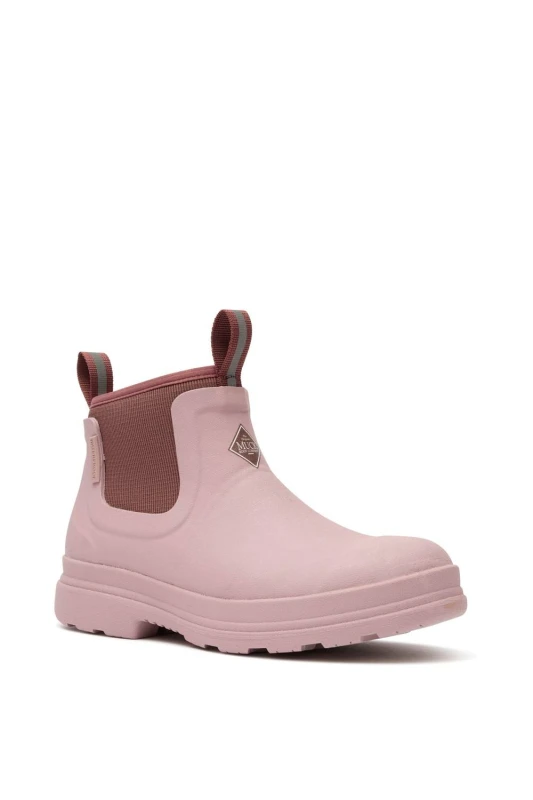 Image of Muck Boots Womens Rainscape Chelsea in Pink Size: 6 Pink Female 6