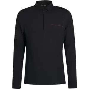 image of Barbour Adie Long Sleeve Polo Shirt - Black