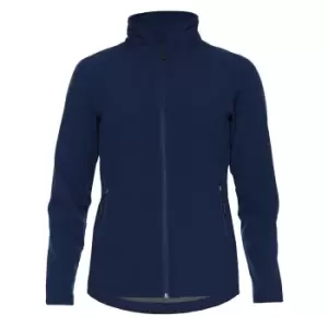 image of Gildan Womens/Ladies Hammer Soft Shell Jacket (3XL) (Navy)