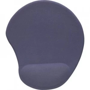 Image of Manhattan 427203 Mouse pad Gel wrist support mat Blue (W x H x D) 230 x 20 x 200 mm