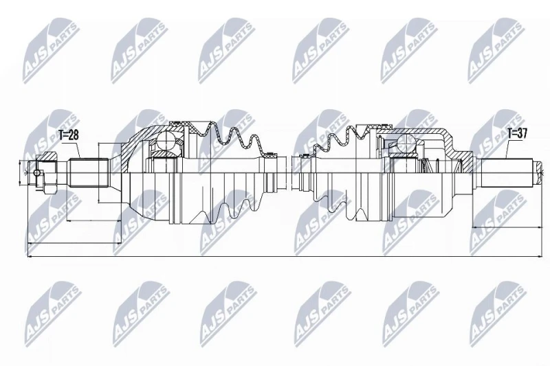 Image of NTY Drive shaft NTY NPW-CT-052