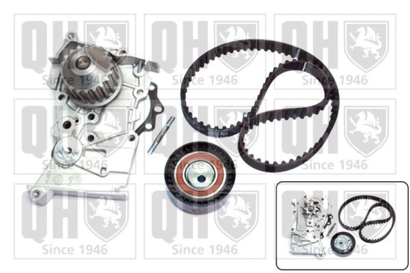 Image of QUINTON HAZELL Water pump and timing belt kit QUINTON HAZELL QBPK8800