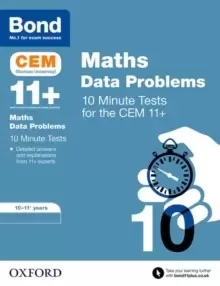 Image of Bond 11+: CEM Maths Data 10 Minute Tests : 10-11 Years