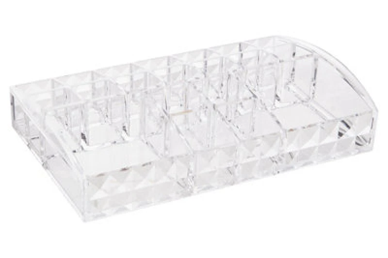 Image of Premier Housewares Beauty 20 Compartment Cosmetics Organiser Clear unisex