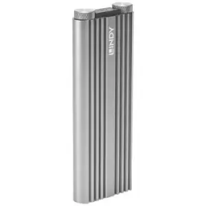 Image of LINDY 43318 M.2 hard drive enclosure M.2 PCIe NVMe SSD USB-C 3.2