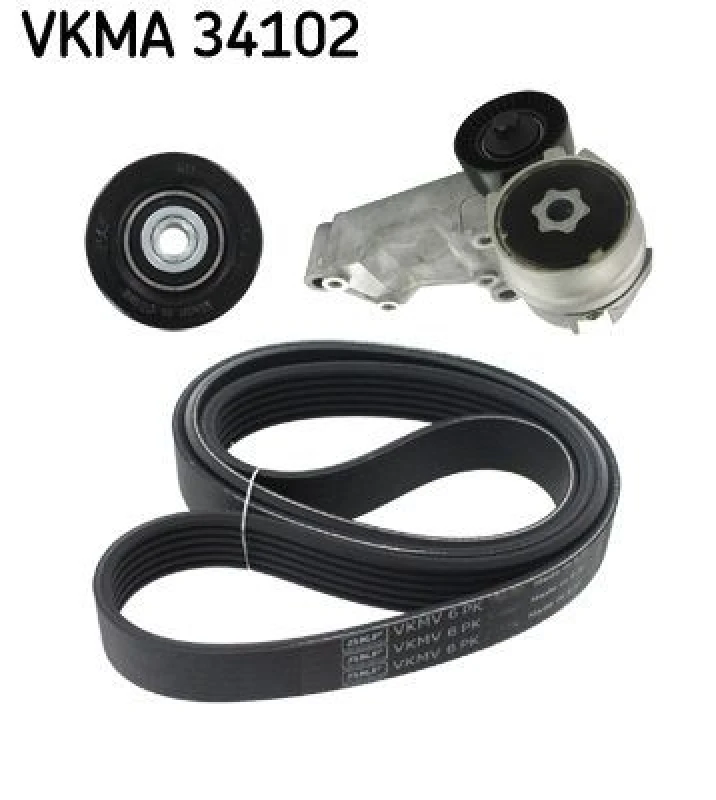 Image of SKF V-Ribbed Belt Set SKF VKMA 34102