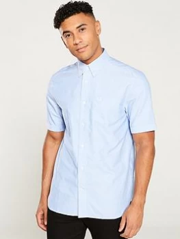 Image of Fred Perry Classic Oxford Shirt - Light Smoke, Light Smoke, Size 2XL, Men