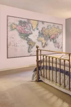 Image of Historic World Map Natural Matt Smooth Paste the Wall Mural 350cm wide x 280cm high