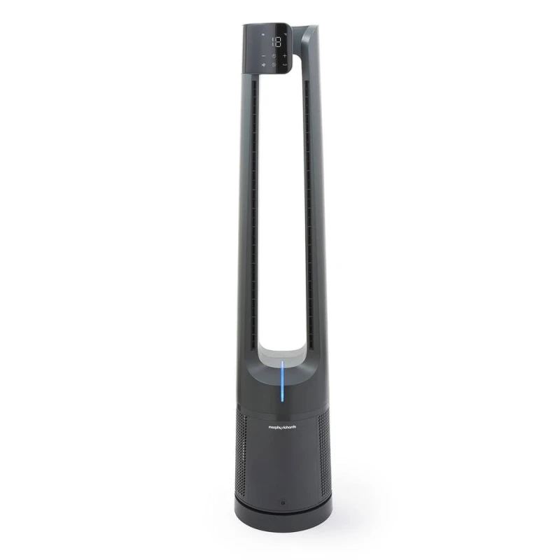 Image of Morphy Richards AirFlex 42" Bladeless Tower Fan & Air Purifier with Remote Control, Grey 823875