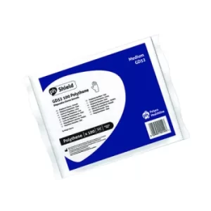 Shield Clear Polyethylene Gloves in Bags Medium (Pack of 100) GD52