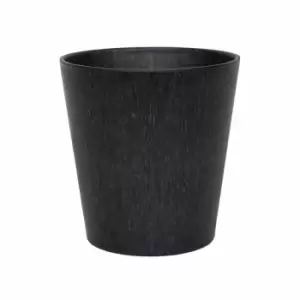 Ivyline Pula Recylable Planter Black - H25Cm X D24Cm