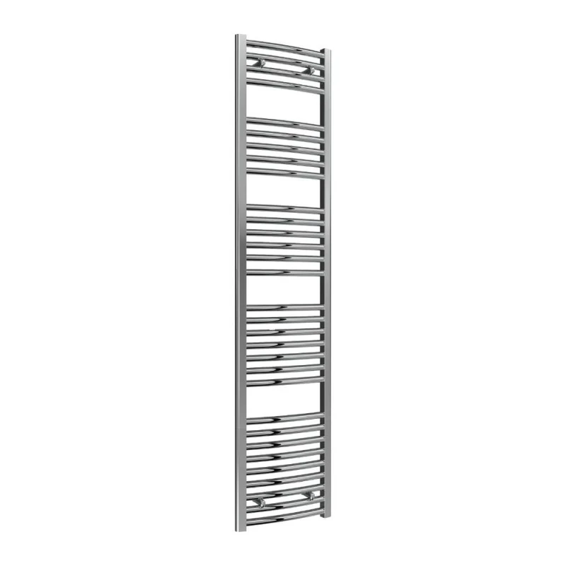 Image of Bathroom Kingdom Diva Chrome Straight Heated Towel Rail 1800x400 in Silver Silver Unisex