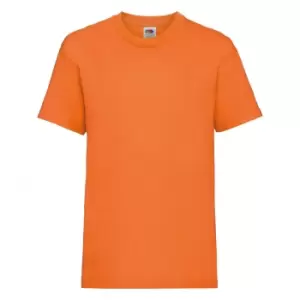 Image of Fruit Of The Loom Childrens/Kids Unisex Valueweight Short Sleeve T-Shirt (Pack of 2) (5-6) (Orange)