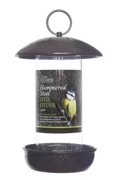 image of Tom Chambers Hammered Steel Seed Feeder - 2 port