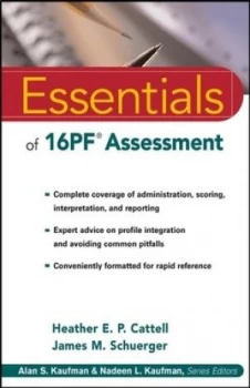 Image of Essentials of 16pf Assessment by Heather E. P. Cattell Paperback