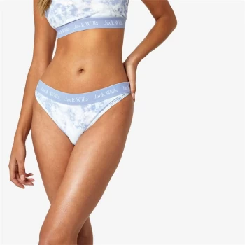 Image of Jack Wills Eco Classic Taped Bikini Bottoms - Blue