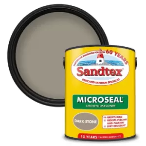 image of Sandtex Ultra Smooth Masonry Paint Dark Stone - 5L