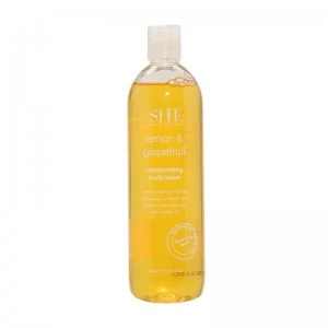 image of Om SHE Lemon & Grapefruit Body Wash 500ml