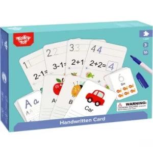 image of Alphabet Handwritten Card Wooden Activity Toy