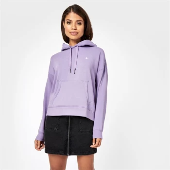 image of Jack Wills Montrose Lightweight Logo Hoodie - Lilac