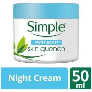 Simple Water Boost Skin Quench Sleeping Cream 50ml