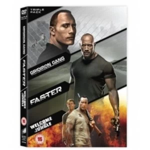 Image of Gridiron Gang Faster Welcome to the Jungle Triple Pack DVD
