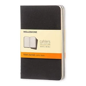 Image of Moleskine Ruled Cahier - Black Cover (3 Set) The Uncertainty of Doing 2004 Multiple copy pack
