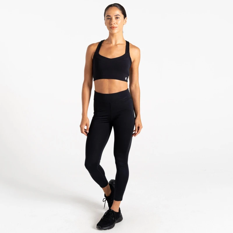 Image of Dare 2b Womens Legitimate Qick Wicking Lightweight Tights UK 16 - Bust 40', (102cm) Black DWJ475-800-16