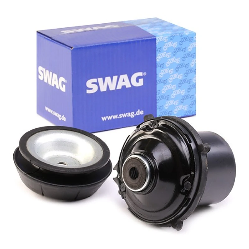 Image of SWAG 40 92 6935 Top strut mount Front Axle Right, without ball bearing Suspension Strut Support Bearing (1180)