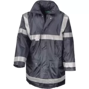 Image of Result Mens Work-Guard Workwear Management Coat (2XL) (Navy Blue) - Navy Blue