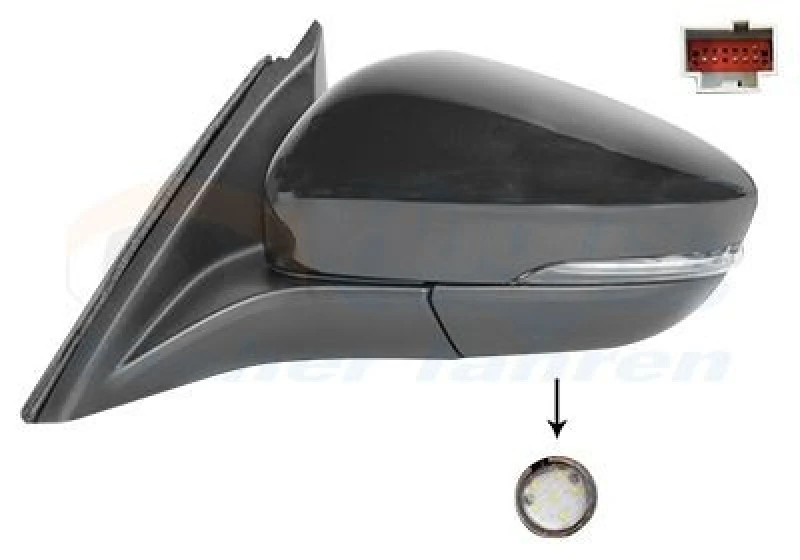 Image of VAN WEZEL Wing mirror VAN WEZEL 1949817