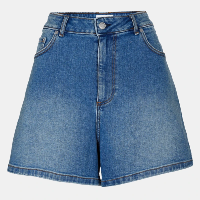 Image of Jack Wills Jack Wills Denim Dad Short - Blue 6 Female