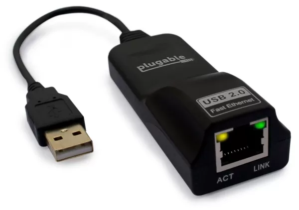 Image of PLUGABLE USB 2.0 to Ethernet Adapter