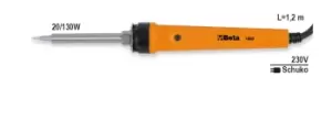 image of Beta Tools 1808 Dual Rating Soldering Iron + Steel Tips 20/130W 230v 018080001