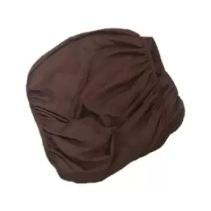 image of Belledorm Faux Suede Divan Base Wrap (15in) (Single) (Chocolate Brown) - Chocolate Brown