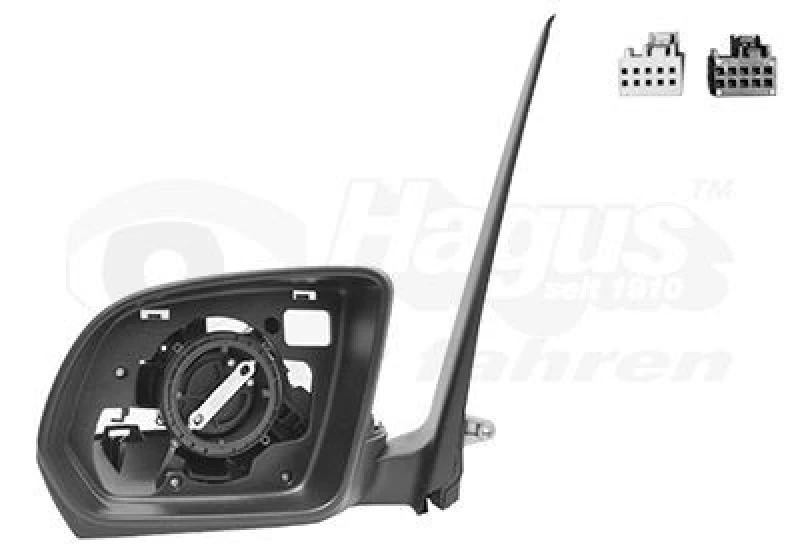 Image of VAN WEZEL Wing mirror VAN WEZEL 3082823
