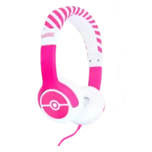 image of OTL Pokemon Pink Pokeball PK0842 Kids Wireless Headphones